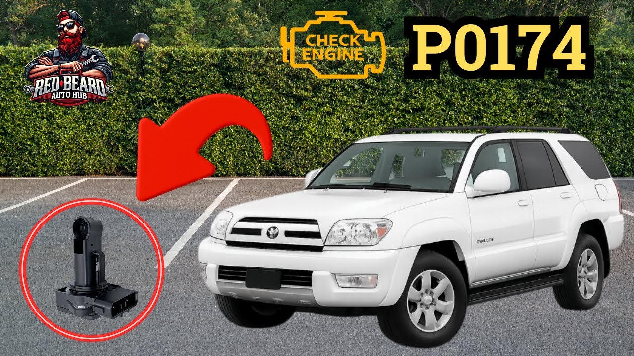 Код ошибки P0174 (бедная топливная смесь) на Toyota 4Runner | Полная диагностика и ремонт (2003–2...