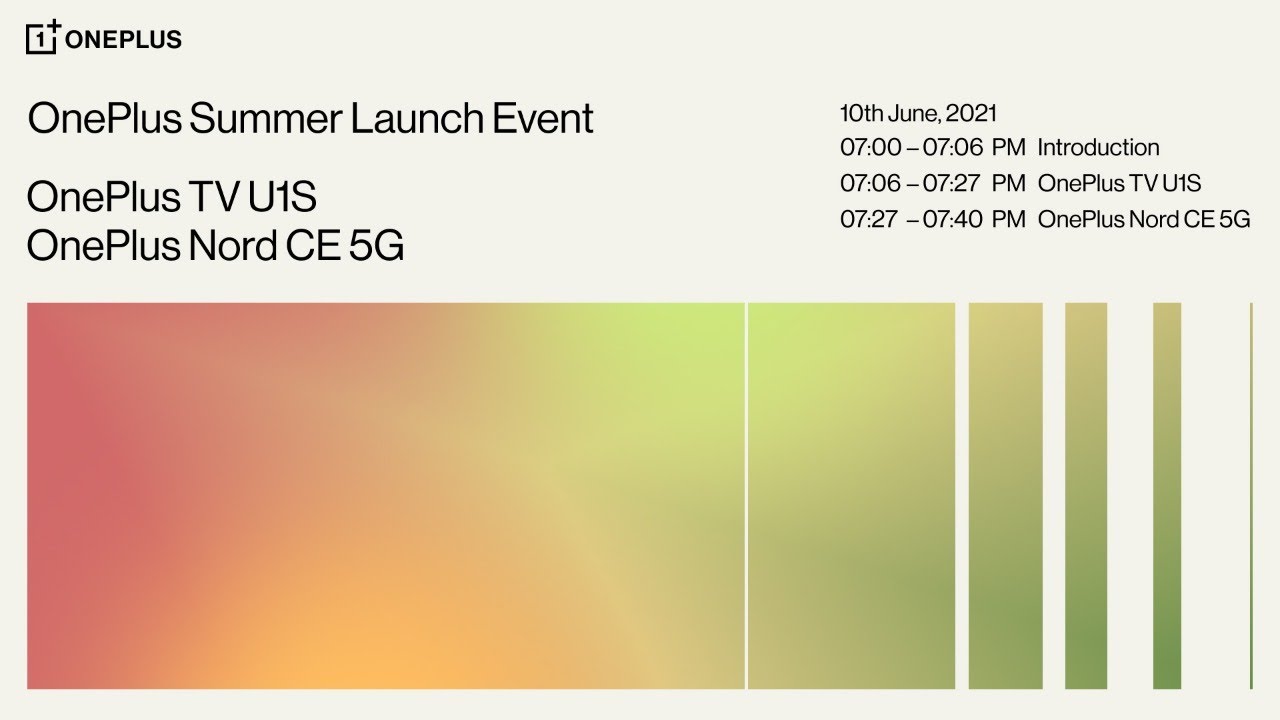 OnePlus Summer Launch Event | OnePlus TV U1S & OnePlus Nord CE 5G