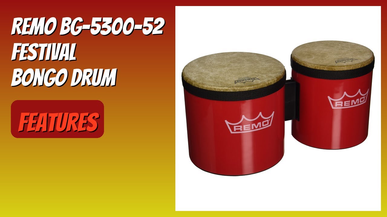 REVIEW (2026): Remo BG-5300-52 Festival Bongo Drum. Features