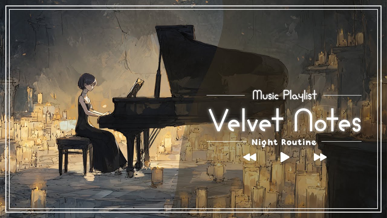 【Relux】疲れた夜に、心落ち着くピアノ、バラード | Velvet notes🌙（100min）