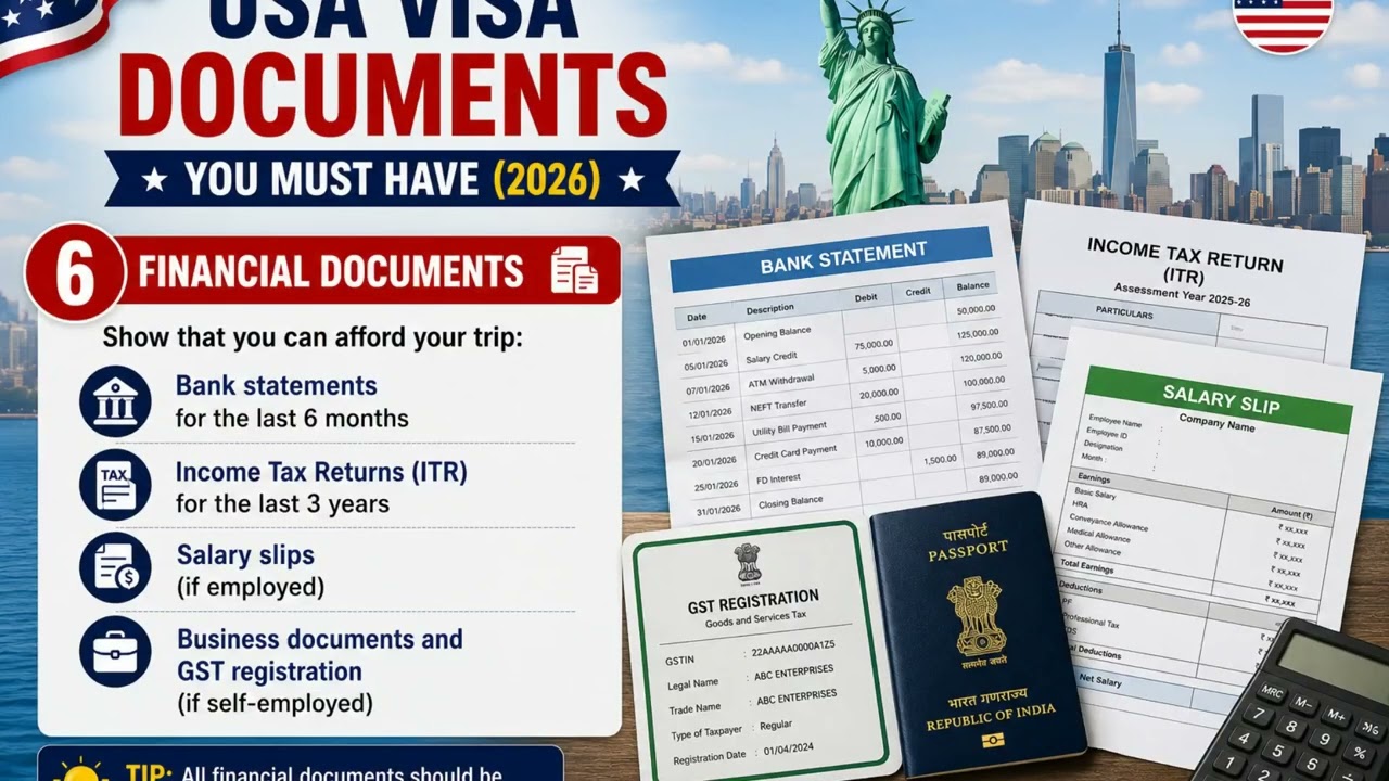 USA Visa Documents You Must Have in 2026 🇺🇸 | Complete Step-by-Step Guide