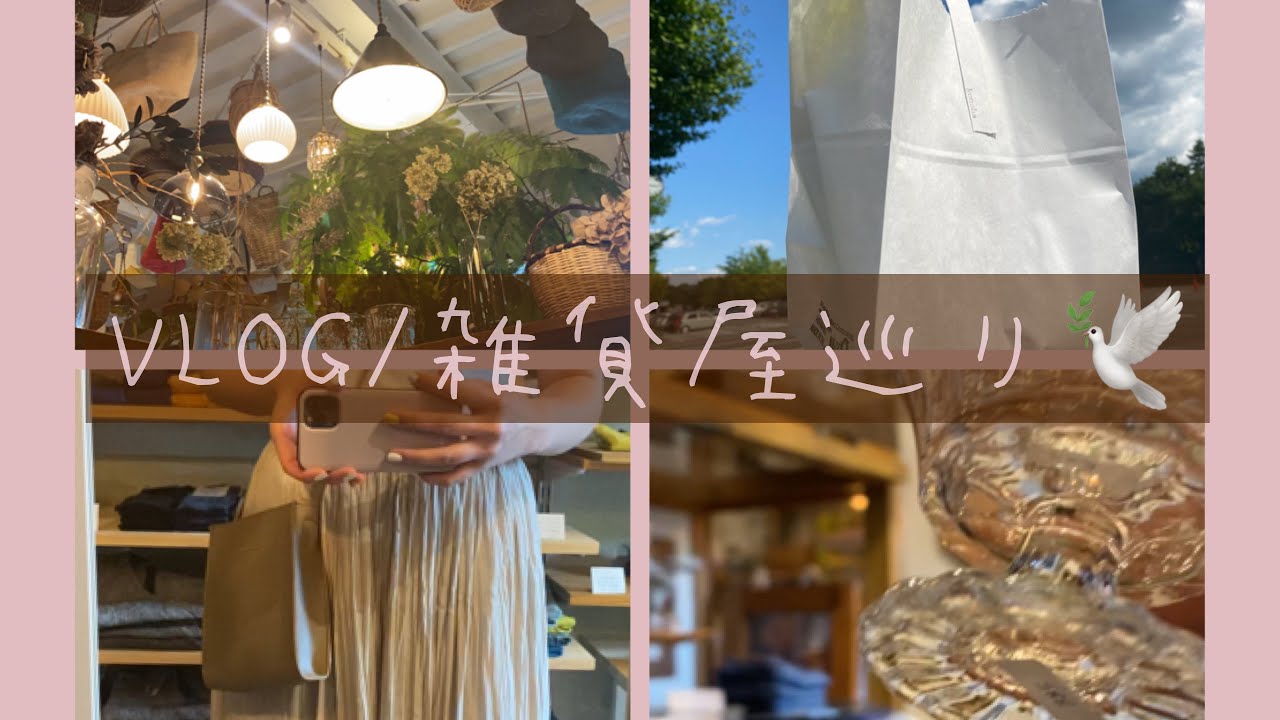 【VLOG】雑貨屋巡り/ 地元のオシャレ雑貨屋さんで素敵なものに出会いました / 食器/キッチン/雑貨/趣味/社会人