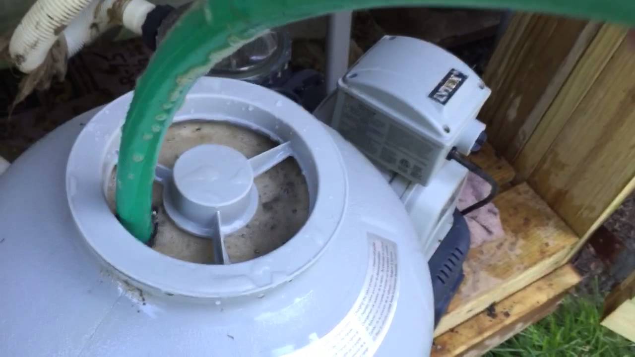 Deep cleaning Intex sand filter