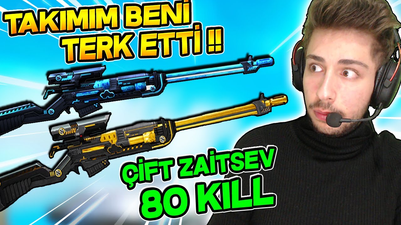 TAKIMIM OYUNDAN ÇIKTI !! ÇİFT ZAİTSEVLE SHOW YAPTIM 80 KILL EFSANE VURUŞLAR WOLFTEAM