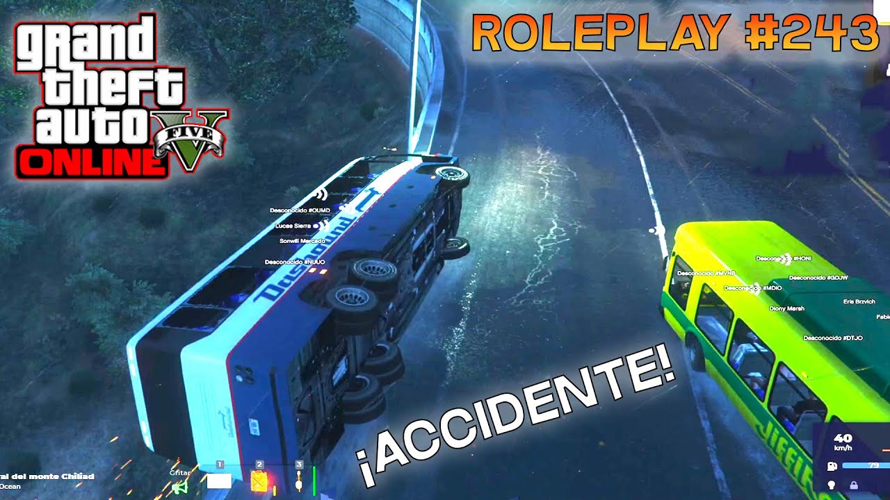 ¡OSCAR CAE CON UN BUS AL ABISMO Y OTRAS PERSONAS! | ROLEPLAY #243