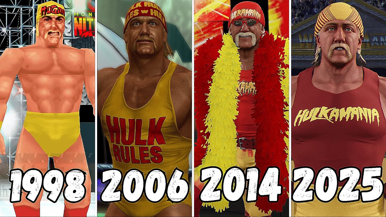 Entrance Evolution of  Hulk Hogan - 1998 - 2024 - WWE X WCW Games