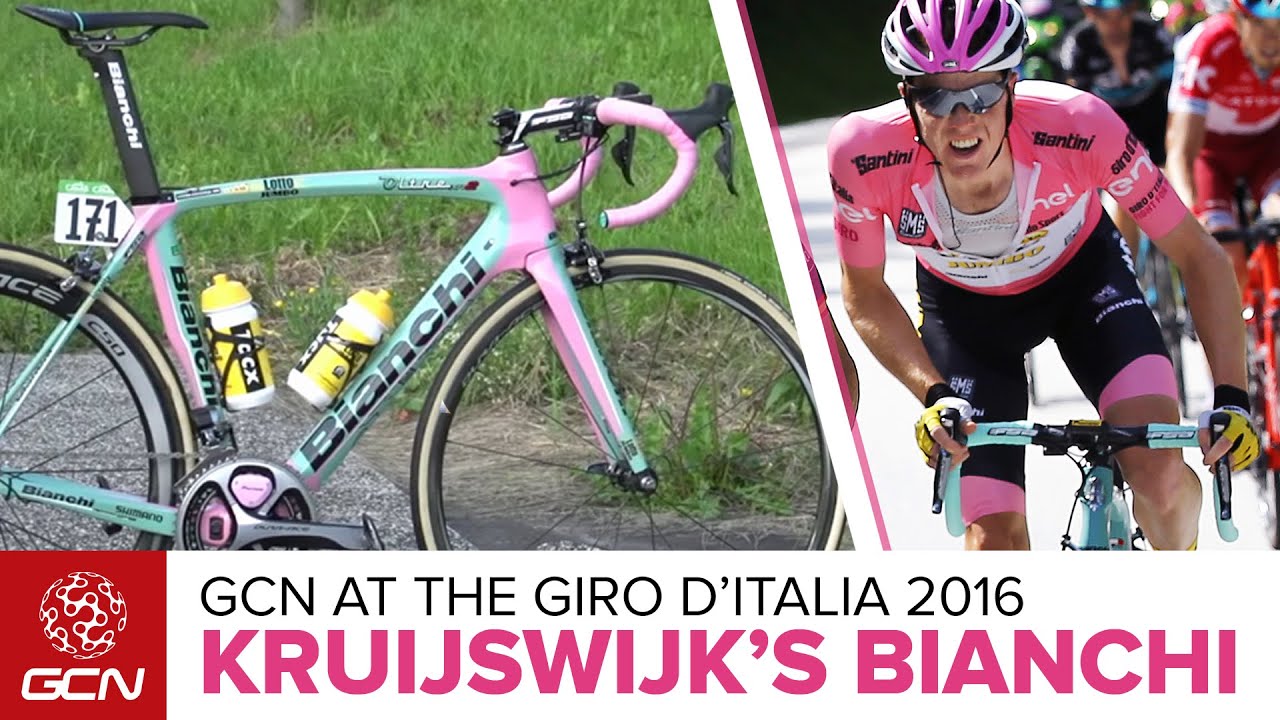 Steven Kruijswijk's Custom Giro D'Italia Leader's Bianchi Oltre XR2