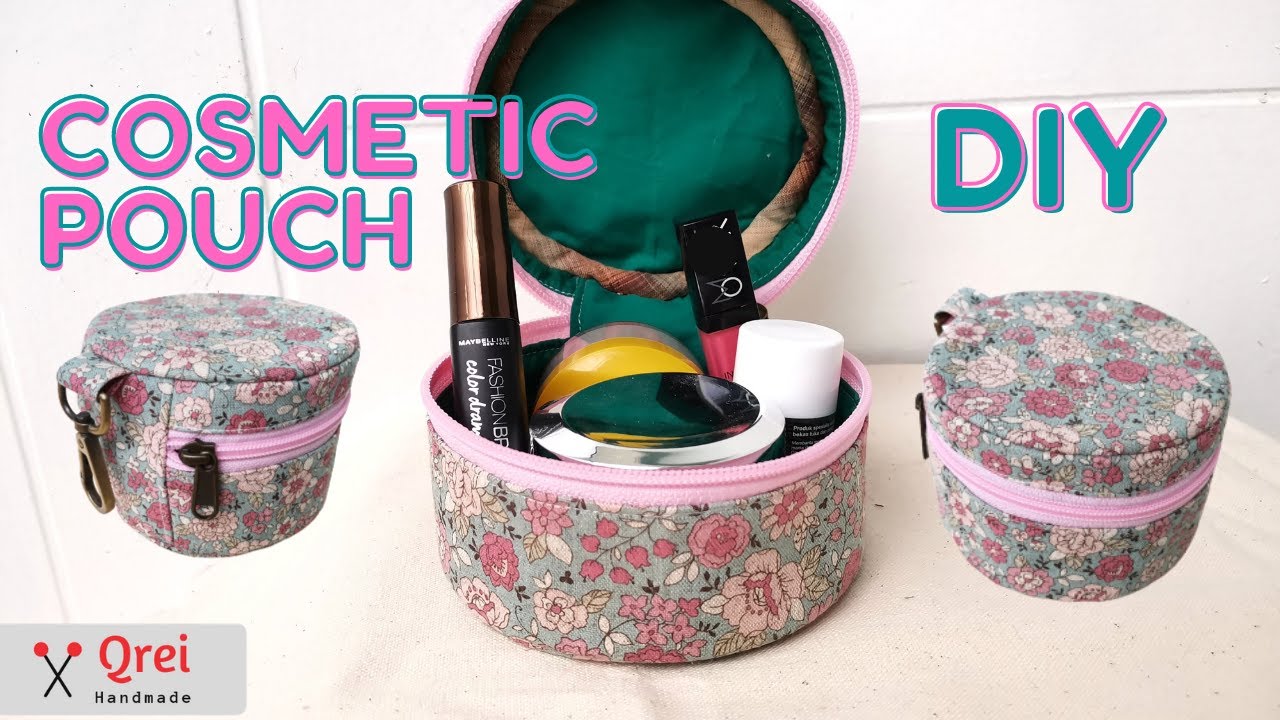How To Make a Cosmetic Pouch / cara Membuat Tempat Kosmetik