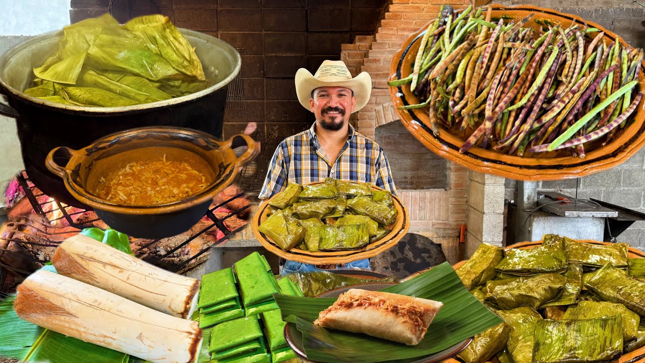 COMO HACER TAMALES DE PALMITO Y FRIJOL 🫔🌴🫘🫔 #trending #viralvideo #@MiRanchitoypesca #tamales 