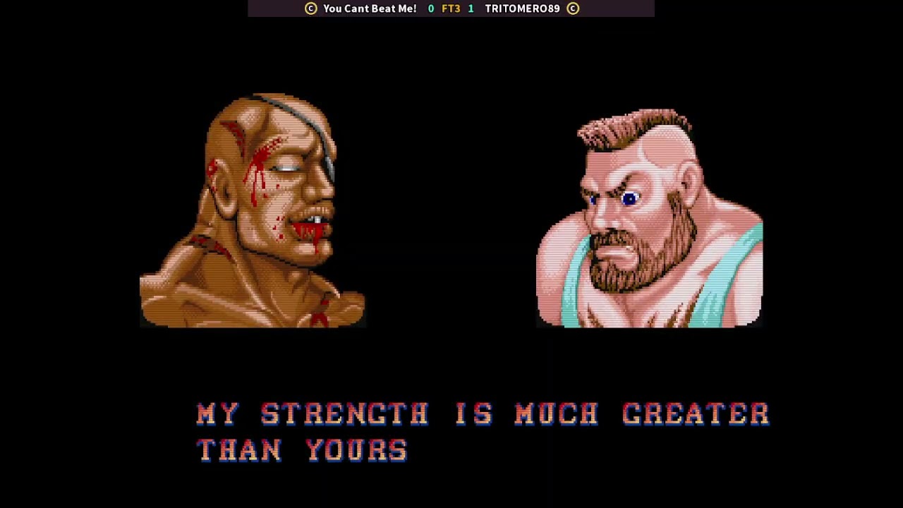 Regresando a jugar con mi poderoso Zangief..