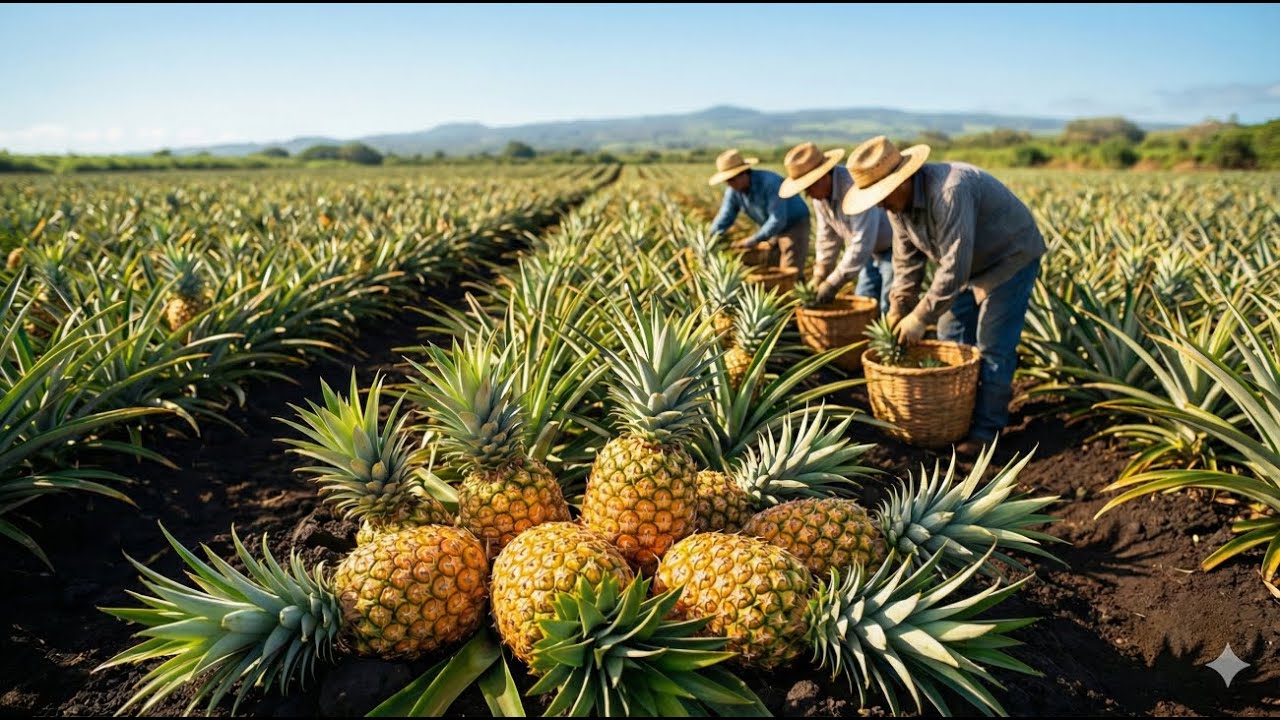 Inside the Pineapple Fields &ndash; How Pineapples Are Grown, Harvested, and Packed (Full Process)