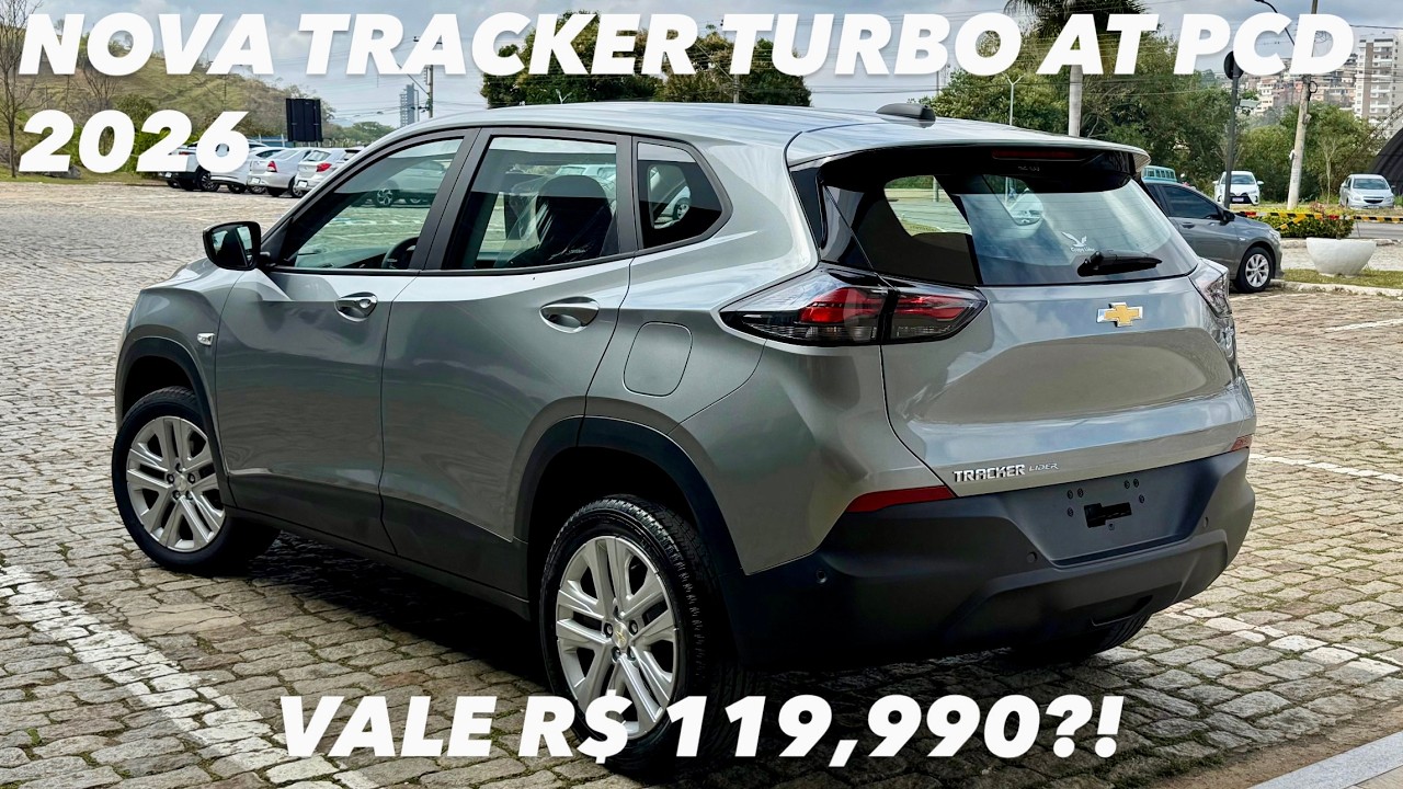 AVALIAÇÃO NOVA CHEVROLET TRACKER TURBO AT PCD 2026 - VALE R$119.990?! 