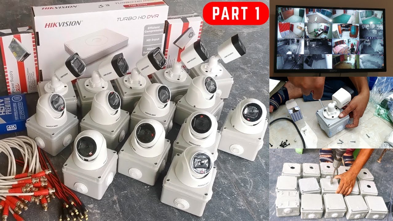 16 Outdoor CCTV Camera Installation | How to Install a CCTV Camera (Part 1) #cctv #hikvision