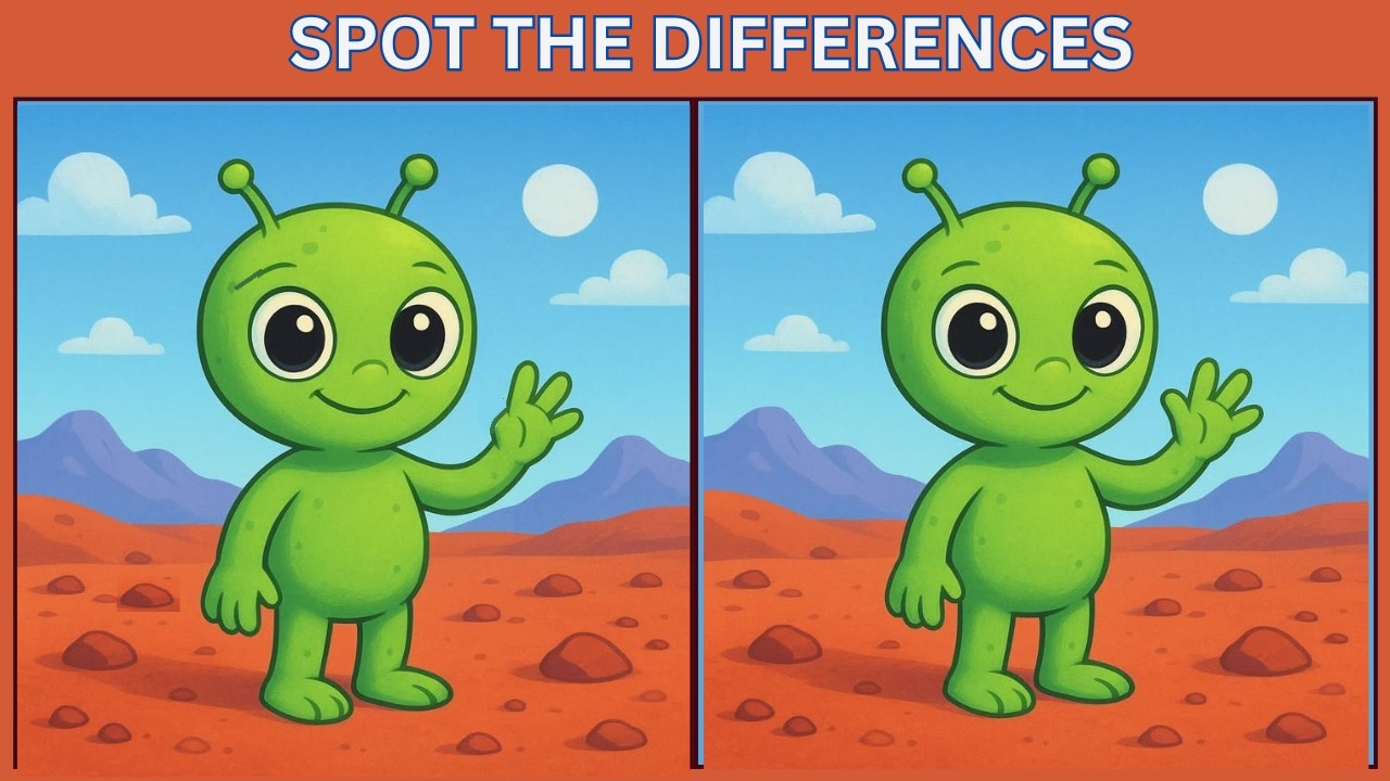 Spot the 3 Differences | 10 Brain Teasers to Test Your IQ  🔍