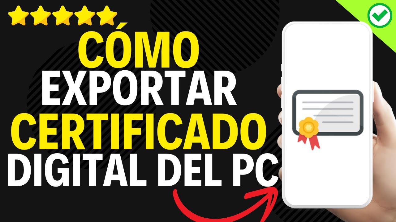 ✅️ Cómo Exportar Certificado Digital Del Ordenador Al Movil ✅️