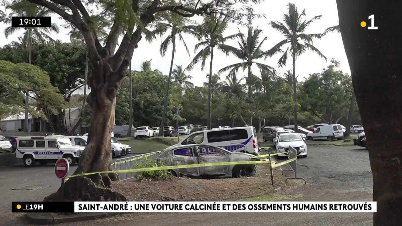 A Saint-André, une voiture a été retrouvée avec le corps calciné d'un homme à l'intérieur.