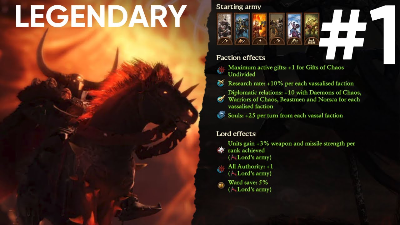 Warhammer 3 - Archaon Immortal Empires Legendary Campaign - Part 1