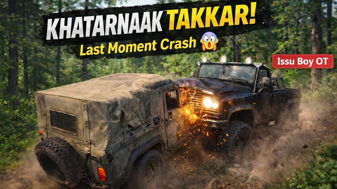 Khatarnak Takkar Jeep VS Jeep😱| Last Moment Crash in Offroad Game🚙🔥|Extreme Car Crash Gameplay Hindi