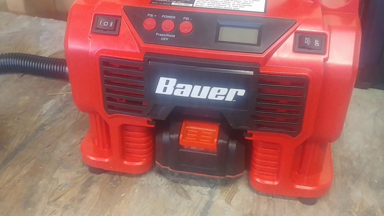 Harbor Freight Bauer 20v air inflator review