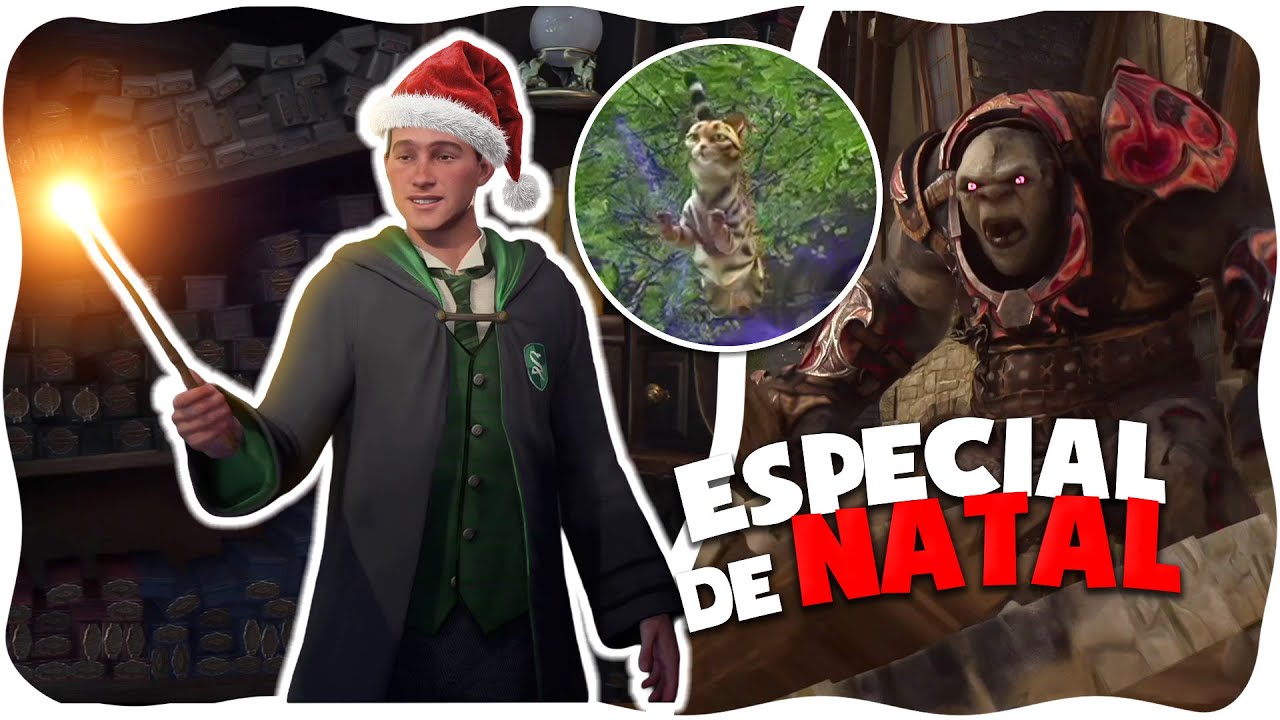 VIREI UM BRUXO NO NATAL - hogwarts legacy