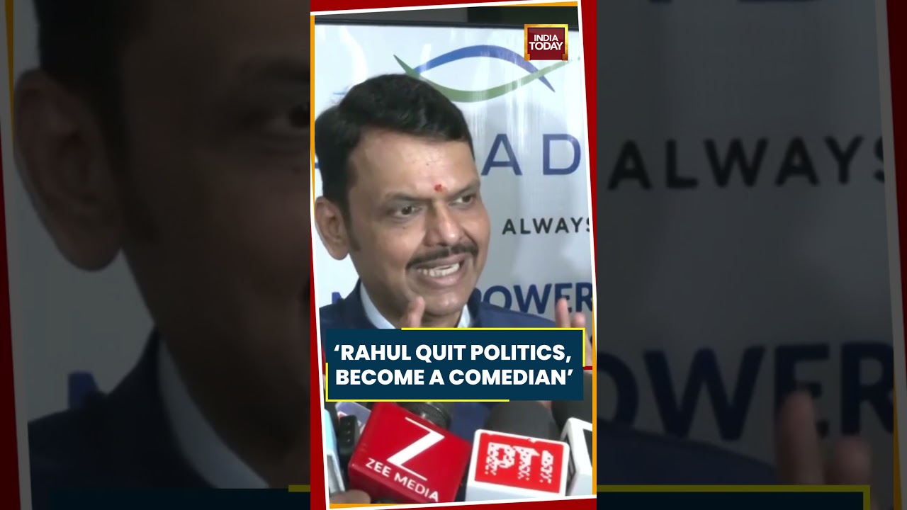 &lsquo;Quit Politics, Become A Stand-Up Comedian&rsquo;: Fadnavis Targets Rahul Gandhi #shorts #rahulgandhi