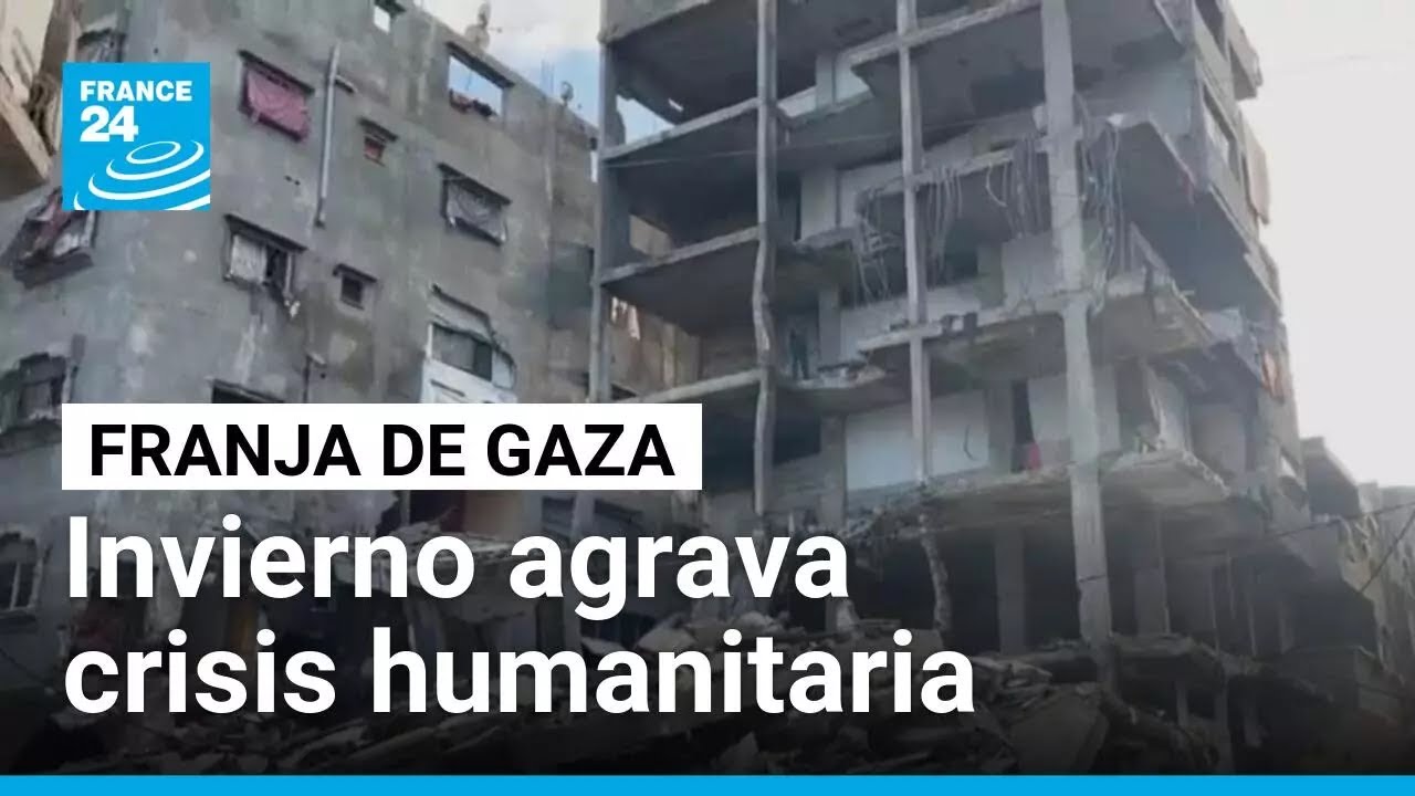 Lluvias y frío agravan la crisis humanitaria en Gaza