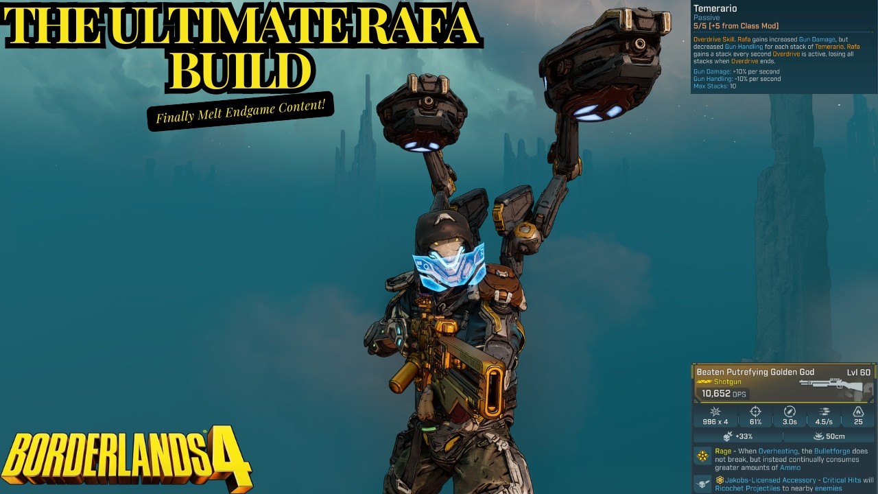 Rafa ВЕРНУЛСЯ! Этот билд ПЛАВИТ UVHM 7 в Borderlands 4