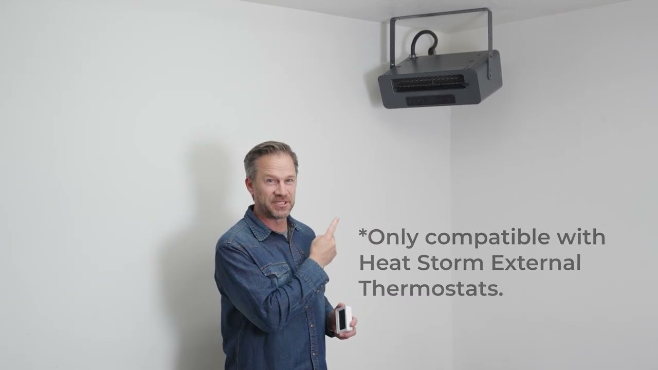 Connecting The Heat Storm external thermostat to the 6000 watt wifi garage heater