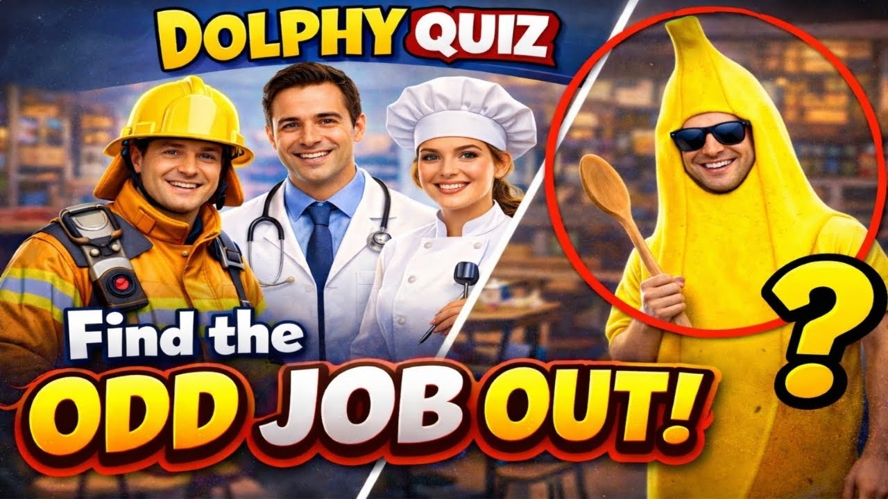 Find the Odd Job Out! 🧠👨‍🚒👨‍⚕️ | Dolphy Quiz 🐬 | Fun Quiz for Everyone