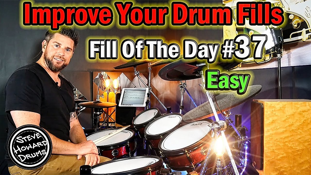Drum Fill Of The Day - Improve Your Drum Fills - #37 Easy Drum Tutorial Lesson