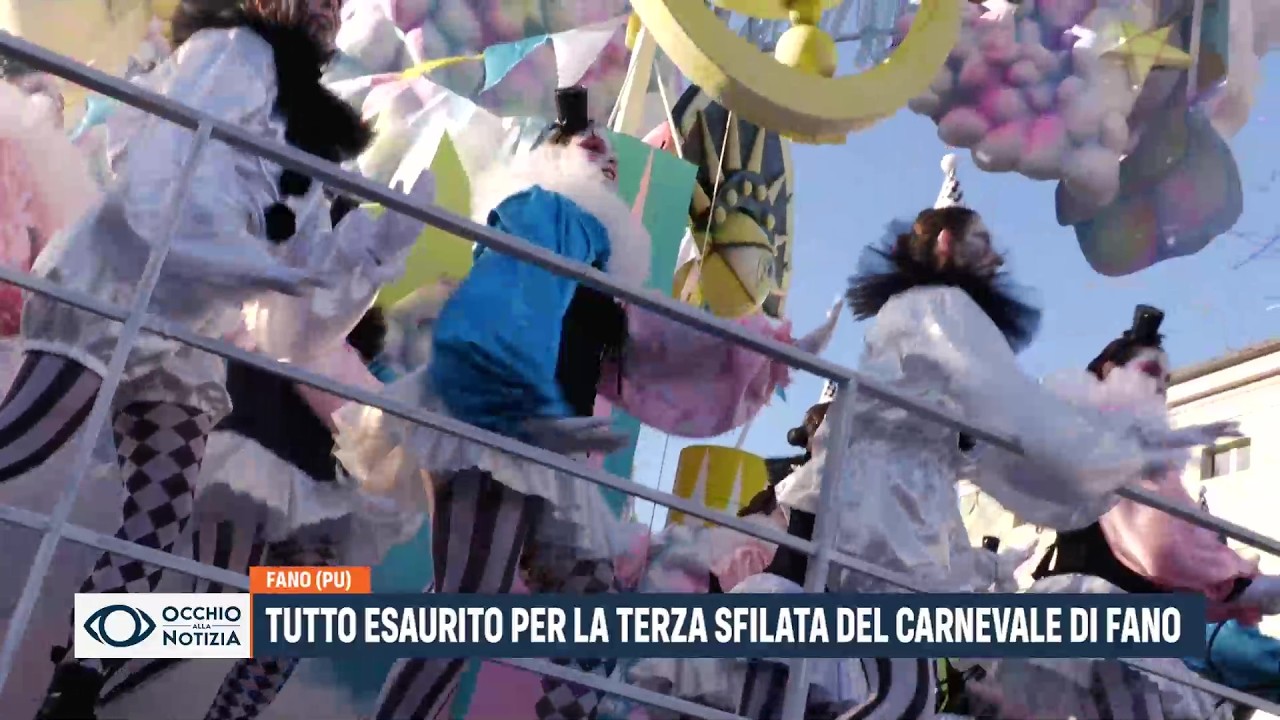 Tutto esaurito per la terza sfilata del Carnevale di Fano