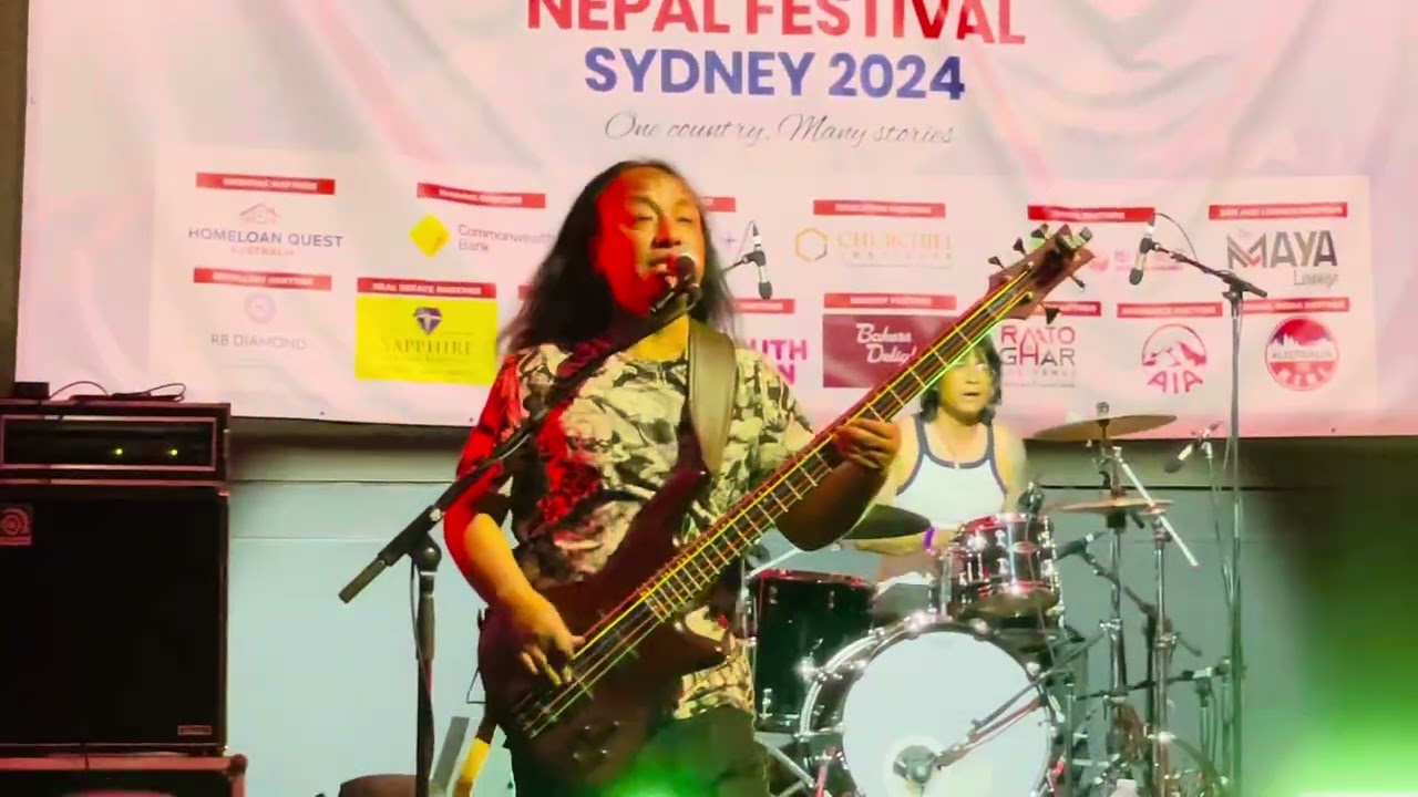 Ma aaudai chhu | The axe band | Nepal festival Sydney 2024 #trending #nepalisong #rockband #concert