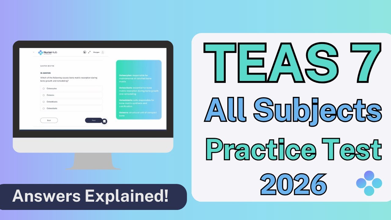TEAS 7 Practice Test All Subjects (2026)