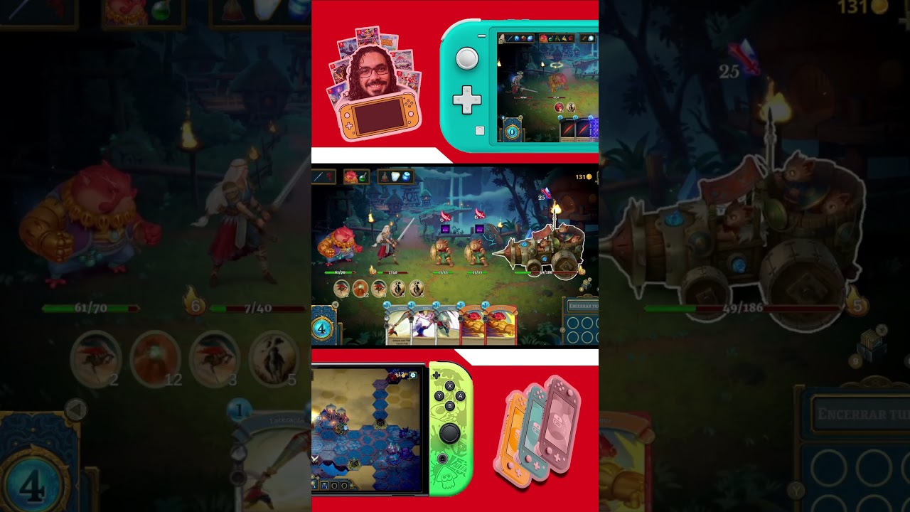 Jogo de cartas, roguelike, RPG por turnos e tudo misturado no ROGUEBOOK aqui no Nintendo Switch!