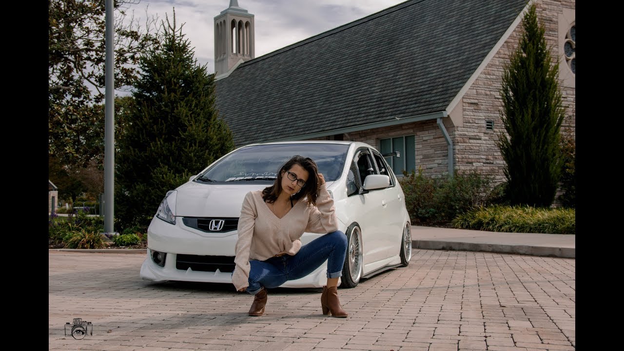 Court And Her Bagged Honda Fit