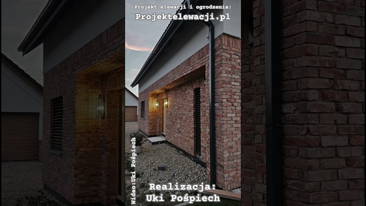 realizacja naszego projektu elewacji i ogrodzenia,material od Uki Pośpiech, #elewacja #elewacje #dom