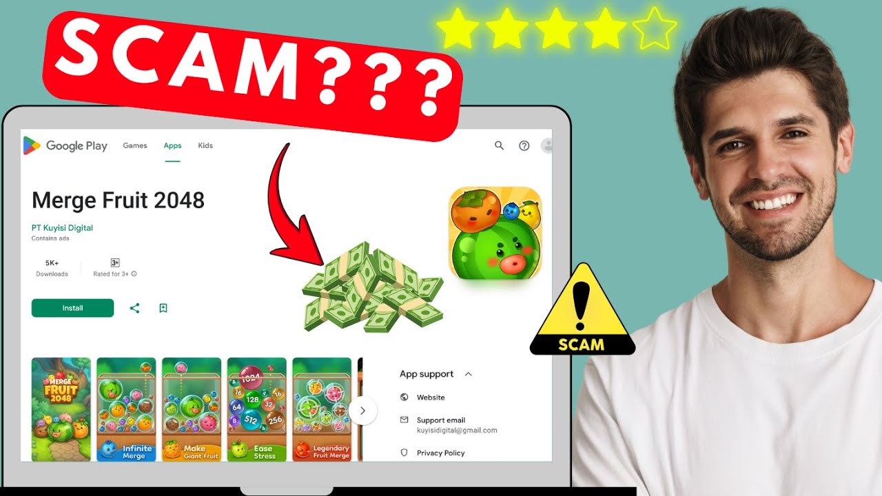 Merge Fruit 2048 App Review &ndash; Real Cash or Just Another Fake Game?