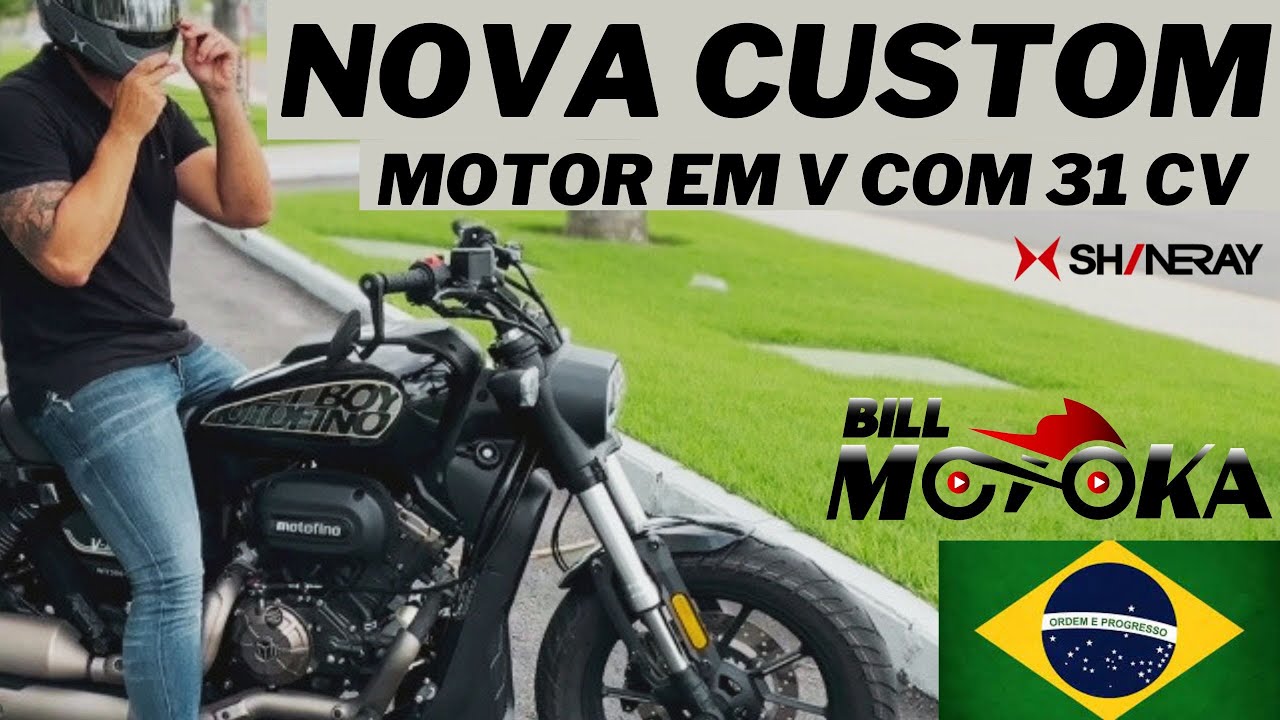 A SHINERAY não para, chegou nova CUSTOM 