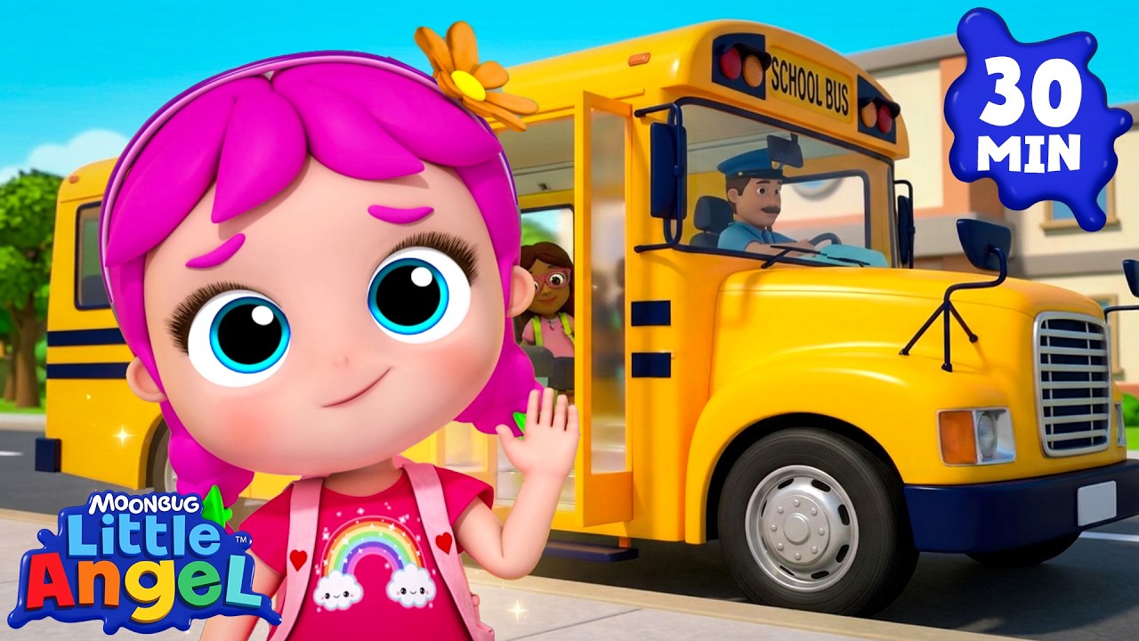 Jill&rsquo;s First Day of School! 🎒 Back to School🚌  | Little Angel Kids Songs & Nursery Rhymes