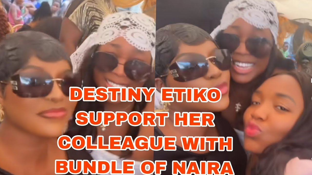 DESTINY ETIKO SURPRISE HER COLLEAGUE WITH BUNDLE OF NAIRA 