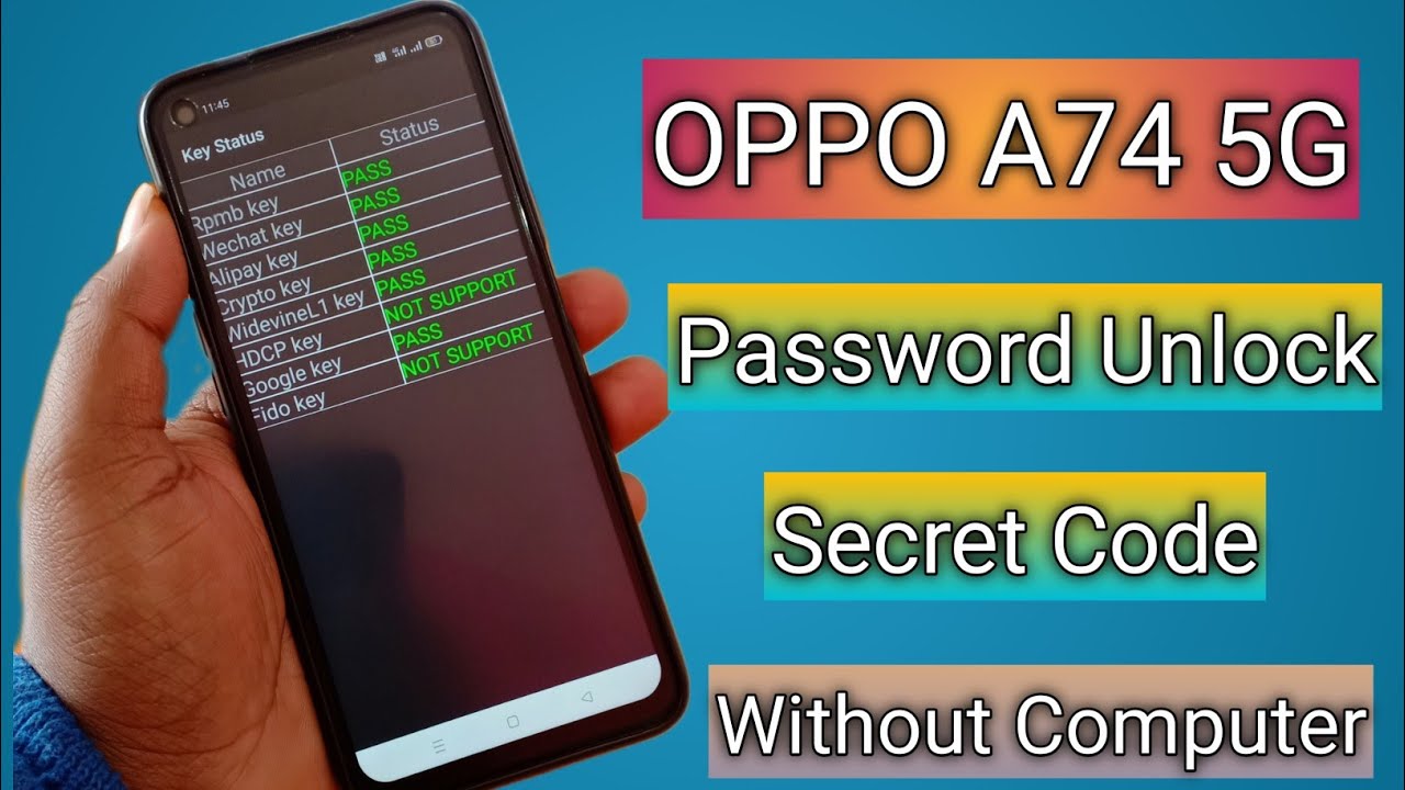 Oppo A74 Hard Reset Without Pc | Oppo A74 Password Pattern Pin Unlock Factory Reset | 2022