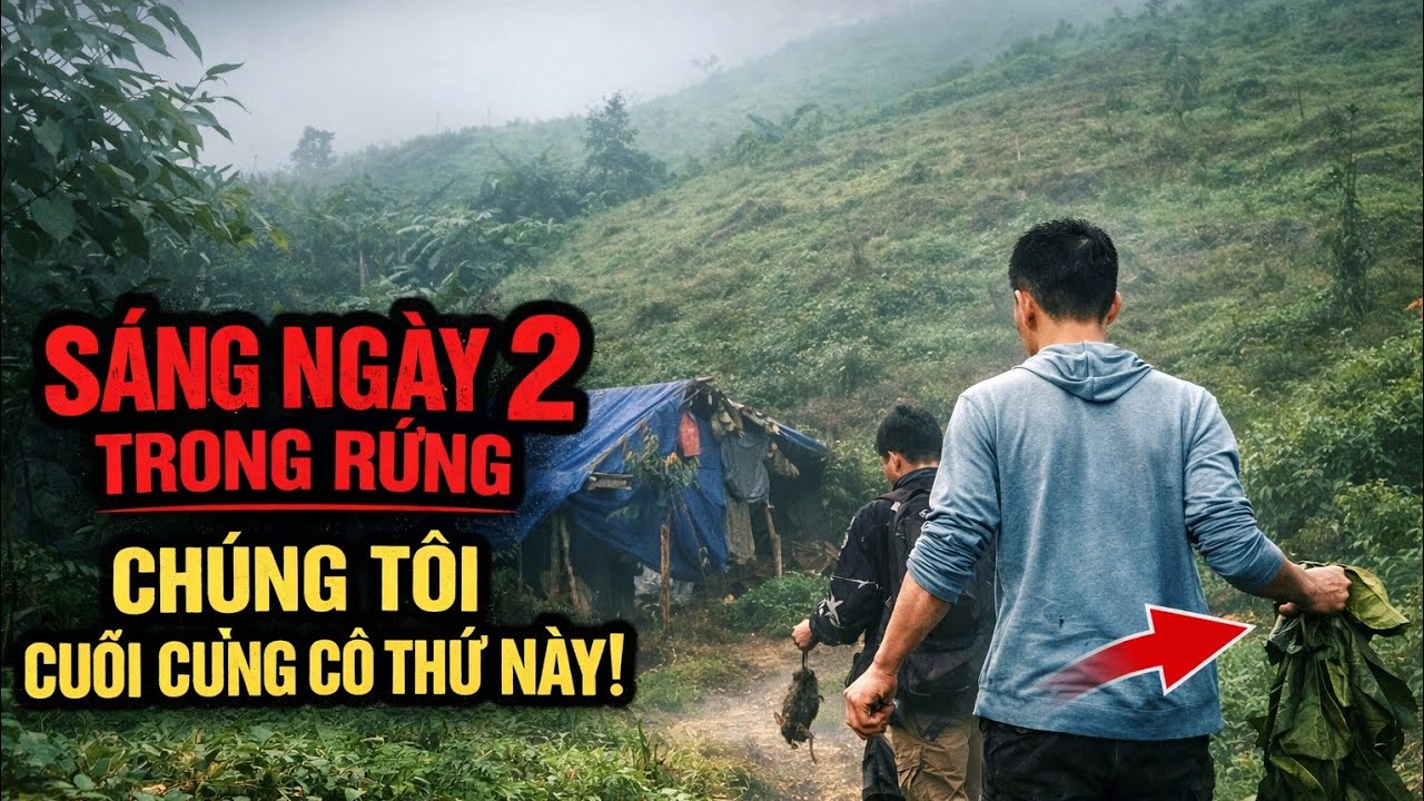 Tập6: lán này đêm qua đá có chuyện gì đó | nhật ký rừng sâu 2026#survival #sinhton #nature #travel 