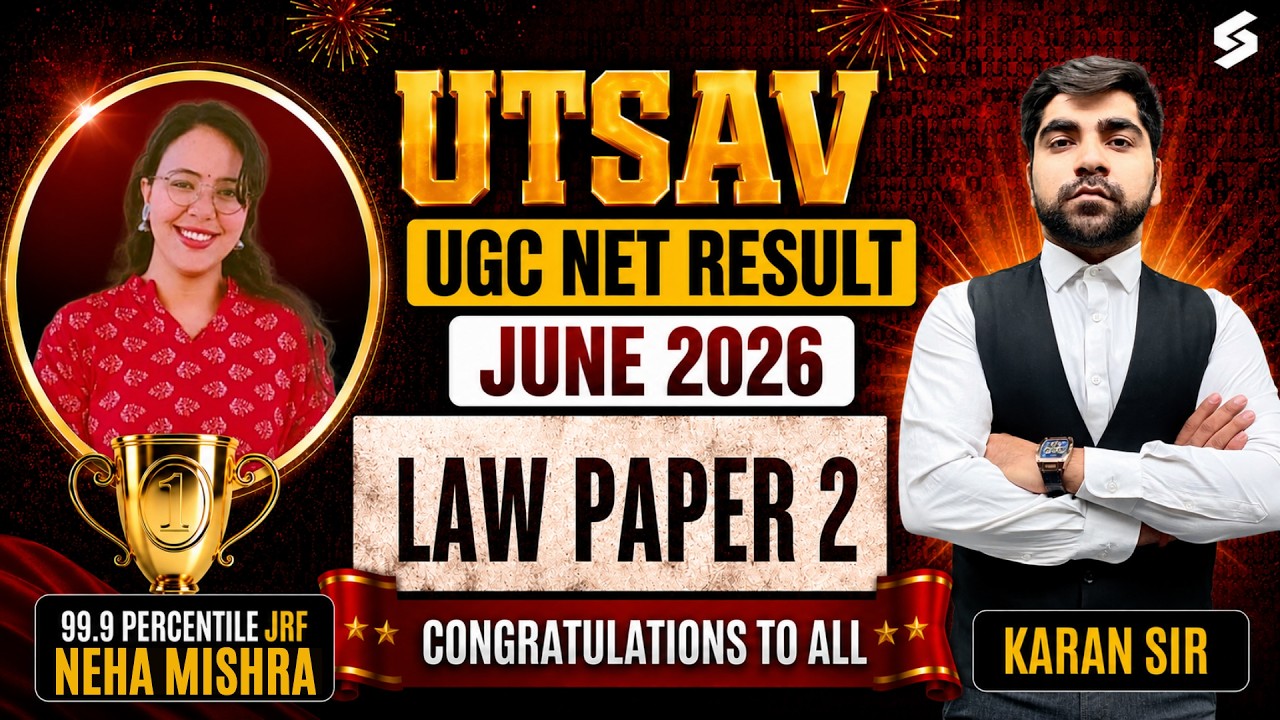 UGC NET Law Topper Interview🔥| UGC NET JRF Law Topper's Talk With Neha Mishra | Karan Sir