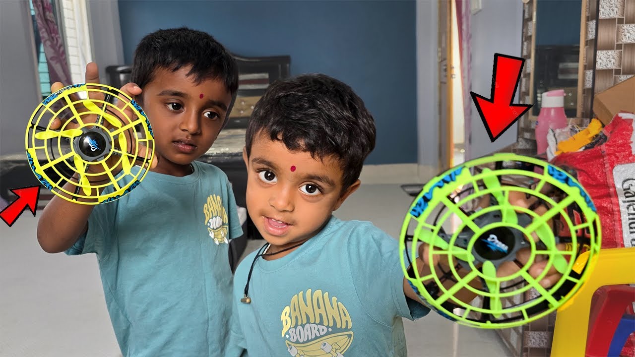 NEW DRONE ఇంట్లోనే FLY చేసాం 😂