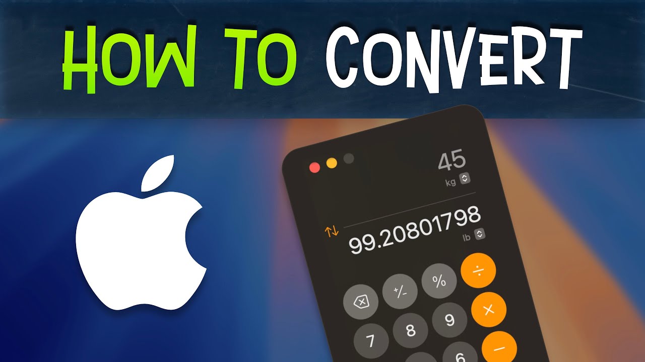 macOS 15 Sequoia Calculator Unit Conversion Tutorial