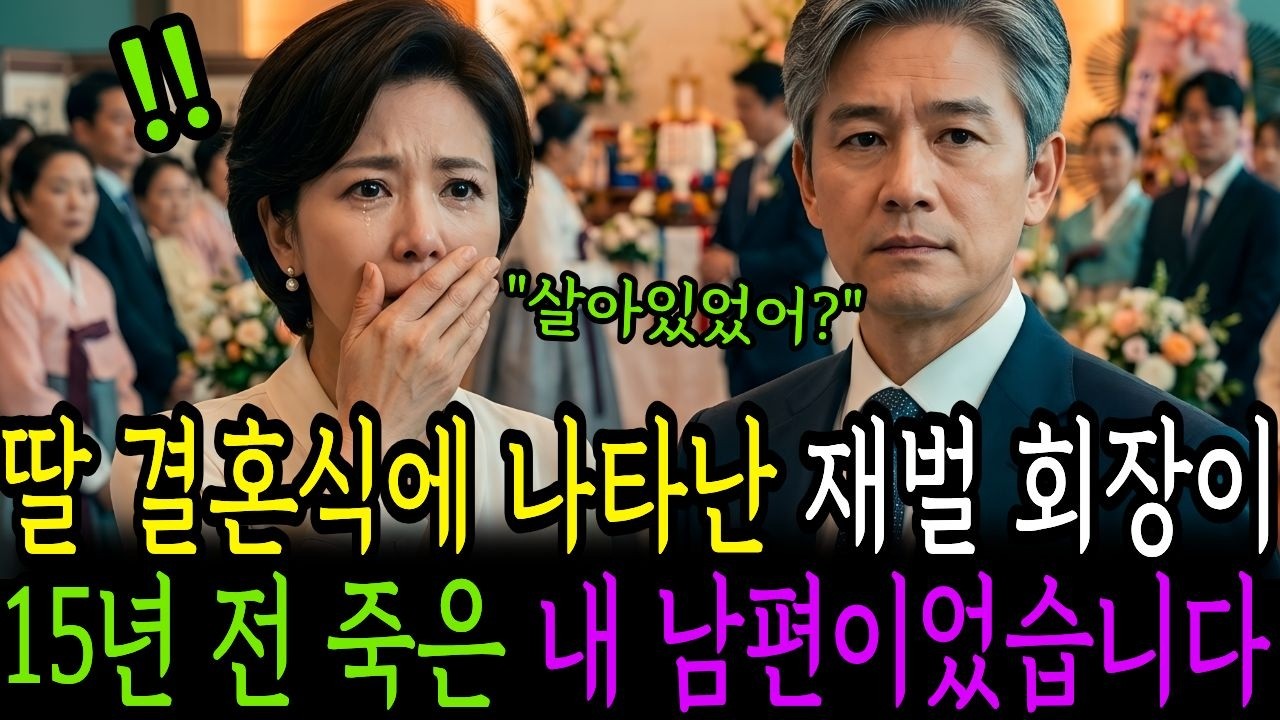 딸 결혼식에 나타난 재벌 회장이 15년전 죽은 내 남편이였습니다../시니어사연/인생사연/인생이야기/노후사연/감동사연/사연라디오/오디오북
