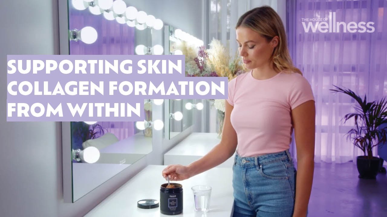 Supporting skin collagen formation whilst assisting healthy glowing skin from within