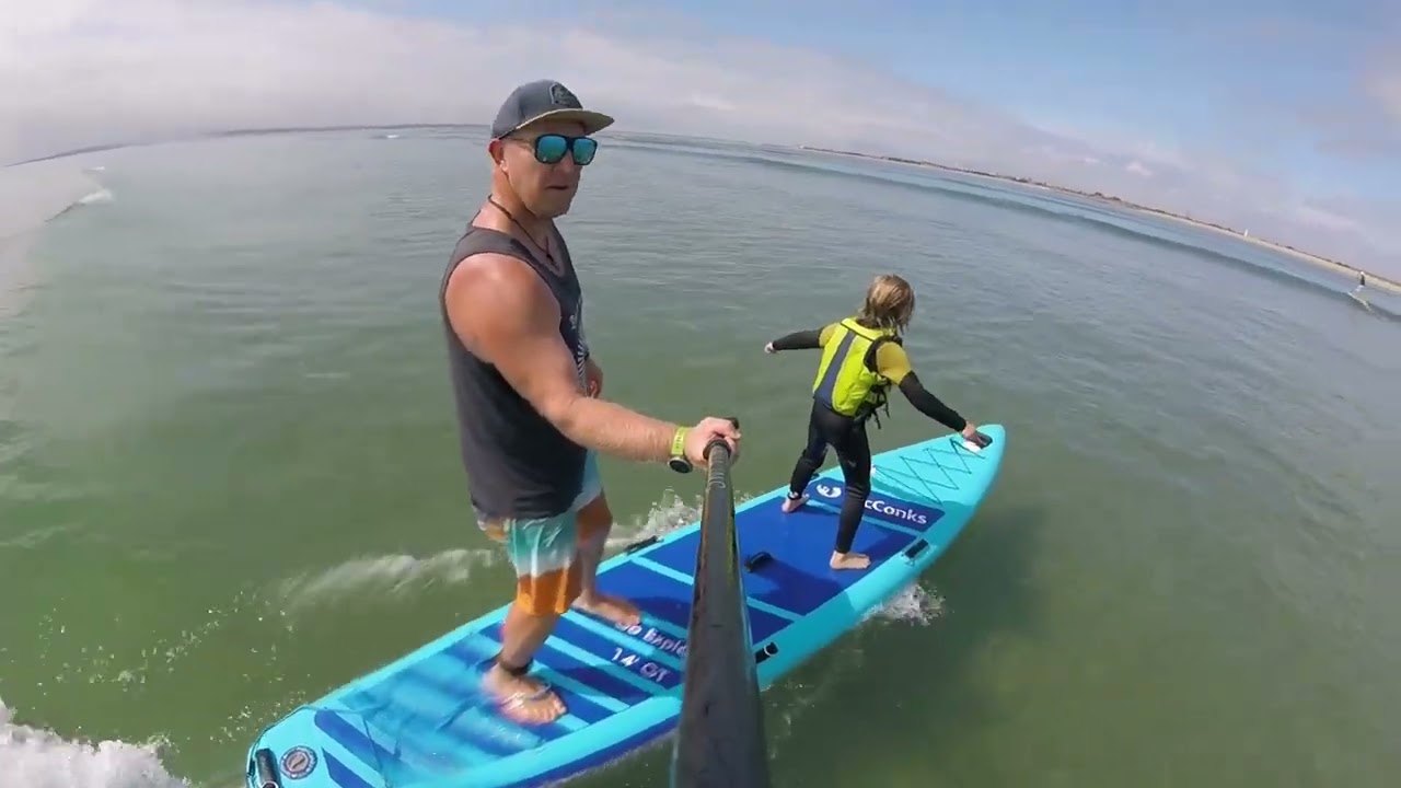 Paddle board versatility: tandem SUP surfing the McConks Go Explore GT 14'