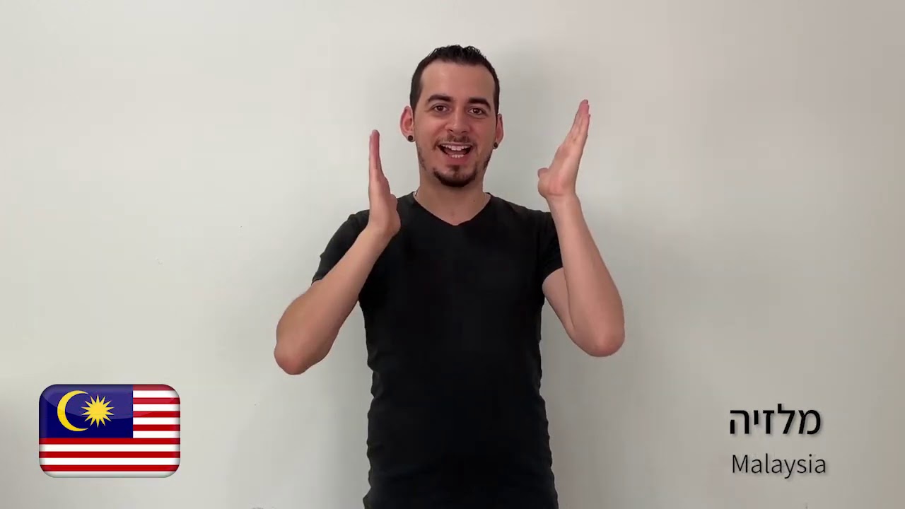 ארצות / מדינות העולם בשפת הסימנים הישראלית