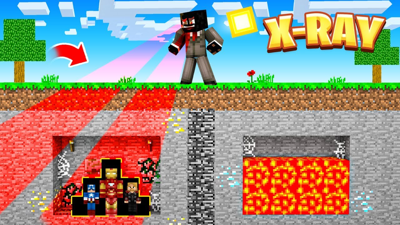 Using X-RAY to get OP ARMOR in Minecraft